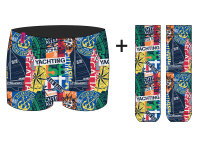 Herren Boxer + Socken Set Nautical in Geschenkverpackung COOL7