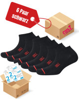 Unisex Sport Sneaker Maxx mit Frottee Funktionssohle 6er Pack (3x 2er Pack)
