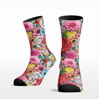 Damen Socken Flowers COOL7 rund bedruckt