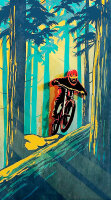 Herren Sport Socken Mountain Biking COOL7 rund bedruckt