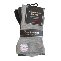 3 Paar Herren Gesundheitssocken ohne Gummizug – extra weiter Komfortbund