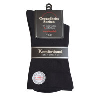 3 Paar Herren Gesundheitssocken ohne Gummizug – extra weiter Komfortbund