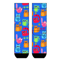Damen Socken Happy Cats COOL7 rund bedruckt