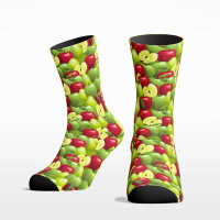 Damen Socken Apples COOL7 rund bedruckt