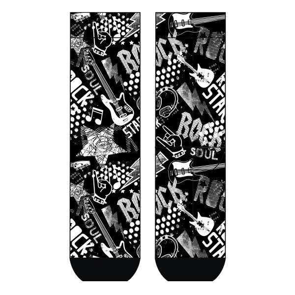 Herren Socken Rock Star COOL7 rund bedruckt