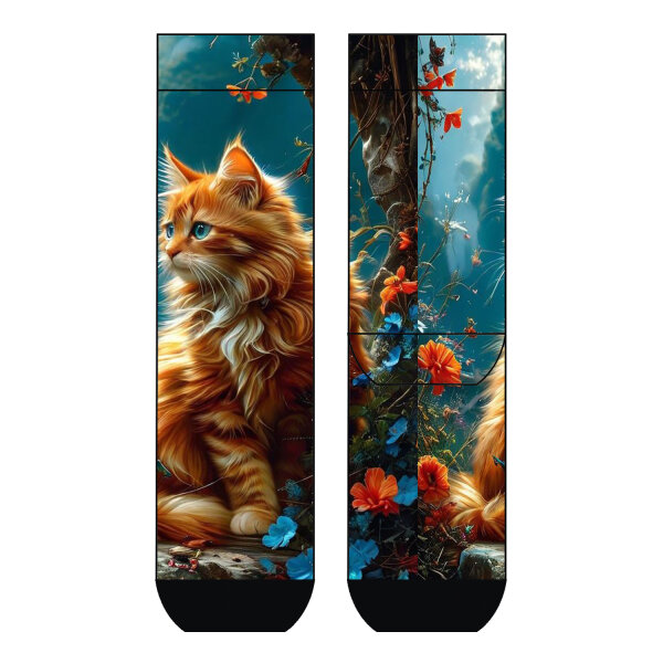 Damen Socken Red Cat COOL7 rund bedruckt