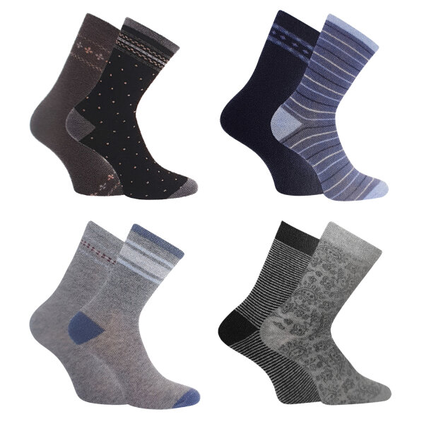 Damen Socken Muster 2er Pack