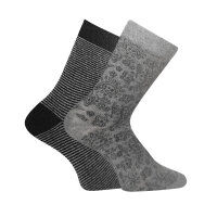 Damen Socken Muster 2er Pack