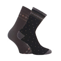 Damen Socken Muster 2er Pack