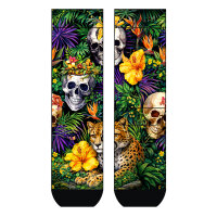 Herren Socken Skulls in the jungle COOL7 rund bedruckt