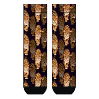 Herren Socken Walking Leopard COOL7 rund bedruckt