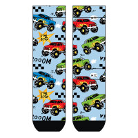 Herren Socken Monster Truck Rally COOL7 rund bedruckt