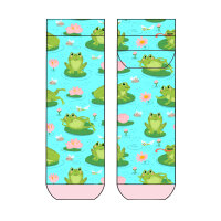 Damen Sneaker Frogs in a pond COOL7 rund bedruckt
