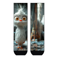 Damen Socken White Animal COOL7 rund bedruckt