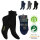 Herren Kurzschaftsocken Bambus mit Komfortbund 3er Pack mix