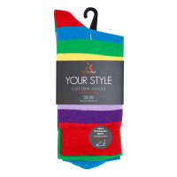 Unisex Socken Footstar - farbige Ferse und Spitze 5er Pack