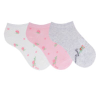 Damen Sneaker Flowers 3er Pack