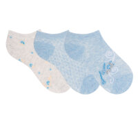 Damen Sneaker Flowers 3er Pack