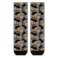 Herren Socken Wristwatches COOL7 rund bedruckt