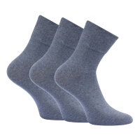Herren Diabetiker Kurzsocken Uni 3er Pack
