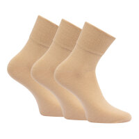 Herren Diabetiker Kurzsocken Uni 3er Pack