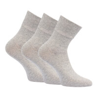 Herren Diabetiker Kurzsocken Uni 3er Pack