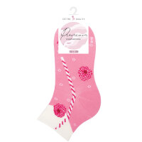 Damen Kurzsocken Cocktails 3er Pack